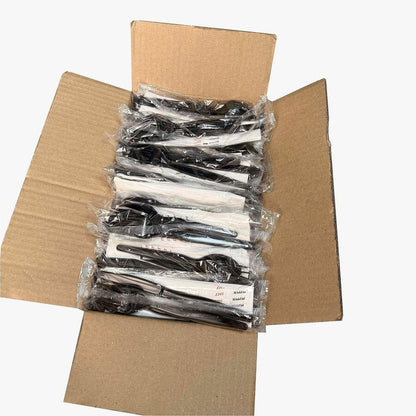 Genuine Joe 6-Piece Heavyweight Utensil Kit, Black, 250 Kits/Carton (GJO58933)