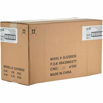 Genuine Joe 4-Piece Heavyweight Utensil Kit, White, 250 Kits/Carton (GJO58930)