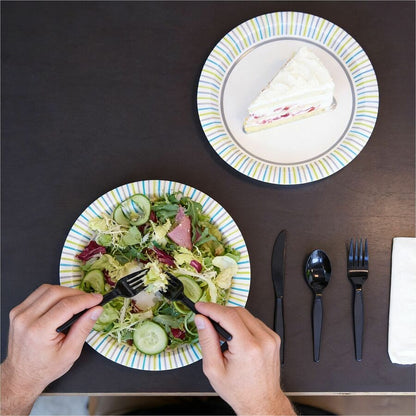 Genuine Joe 4-Piece Medium-Heavyweight Utensil Kit, Black, 250 Kits/Carton (GJO58928)
