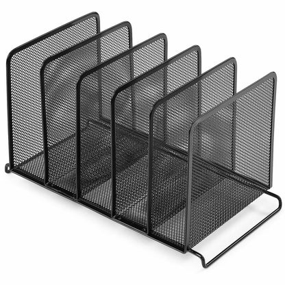 Lorell Stacking Mesh Sorter, Black (LLR84133)