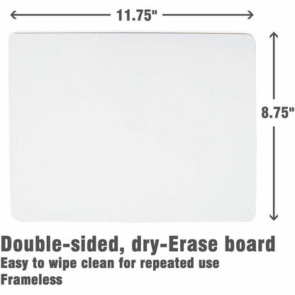 Lorell Double-Sided Dry-Erase Lap Boards, 6/Pack, 6 Packs/Carton (LLR43910CT)