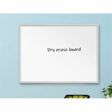 Lorell Aluminum Frame Dry-erase Board, 60" (5 ft) Width x 36" (3 ft) Height, White Styrene Surface, Aluminum Frame (LLR00517)