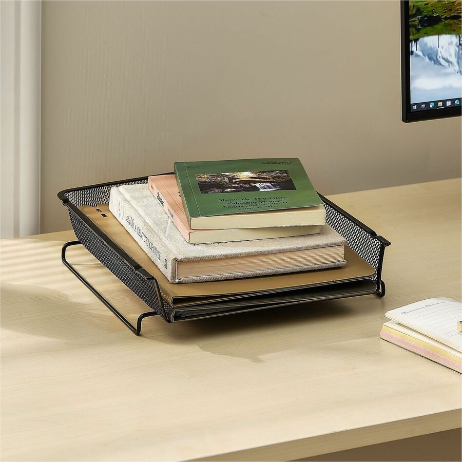 Lorell Mesh Desktop Organizer Tray, 4/Carton (LLR84134CT)