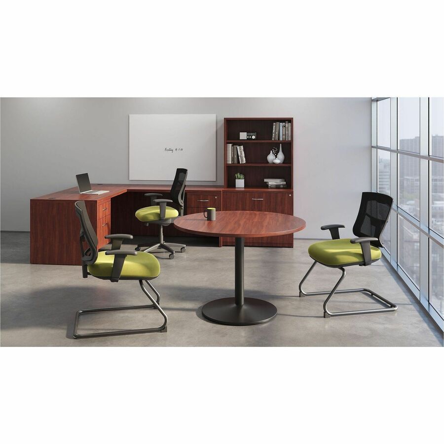 Lorell Magnetic Glass Board, 72" (6 ft) Width x 48" (4 ft) Height, White Glass Surface (LLR55666)