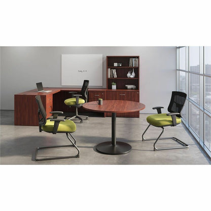 Lorell Magnetic Glass Board, 72" (6 ft) Width x 48" (4 ft) Height, White Glass Surface (LLR55666)