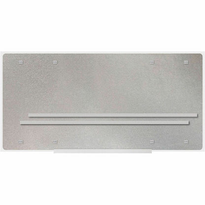 Lorell Magnetic Glass Board, 72" (6 ft) Width x 48" (4 ft) Height, White Glass Surface (LLR55666)