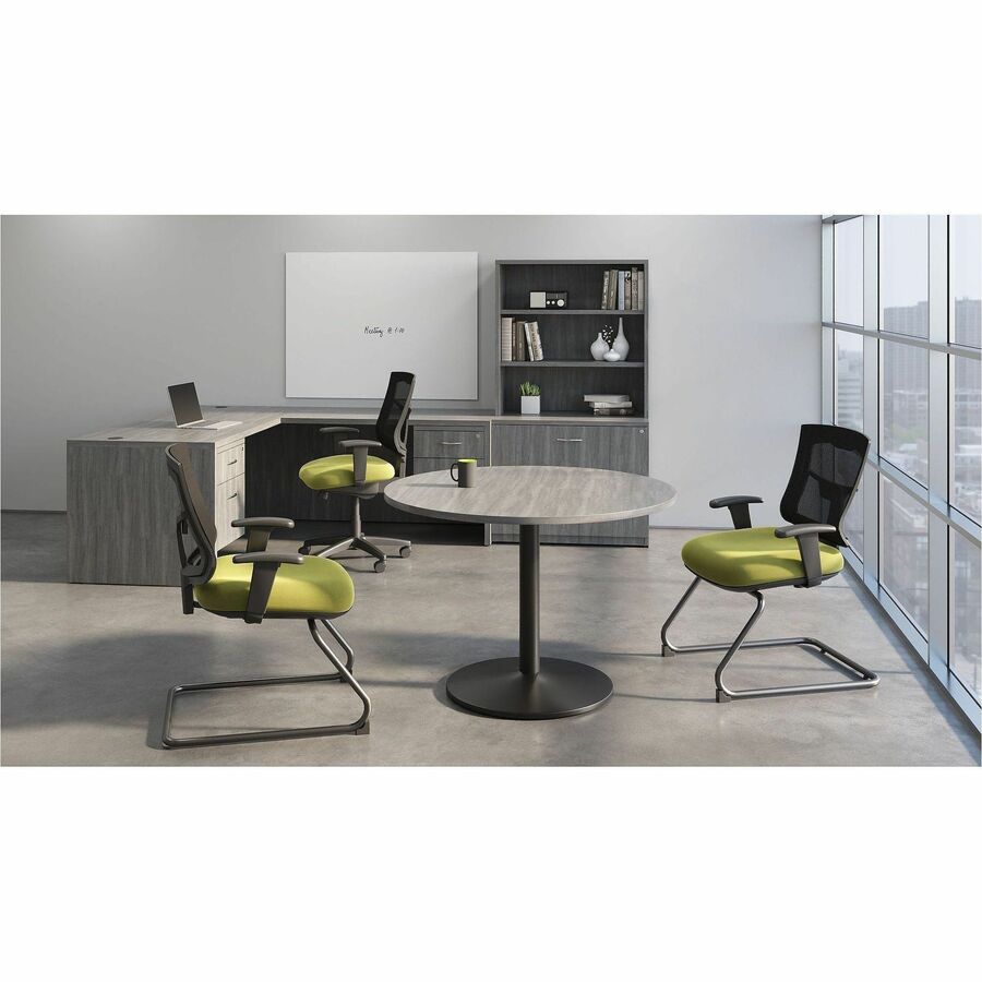 Lorell Magnetic Glass Board, 72" (6 ft) Width x 48" (4 ft) Height, White Glass Surface (LLR55666)
