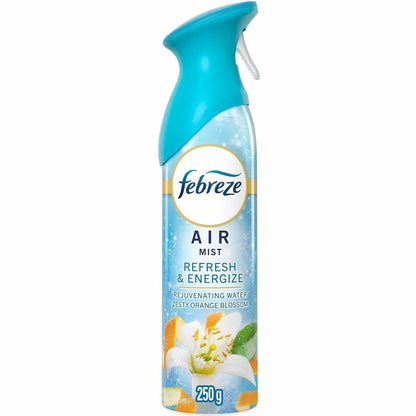 Febreze Air Mist Air Freshener Spray, 8.1 fl oz, Refresh & Energize, 6/Carton (PGC19944)