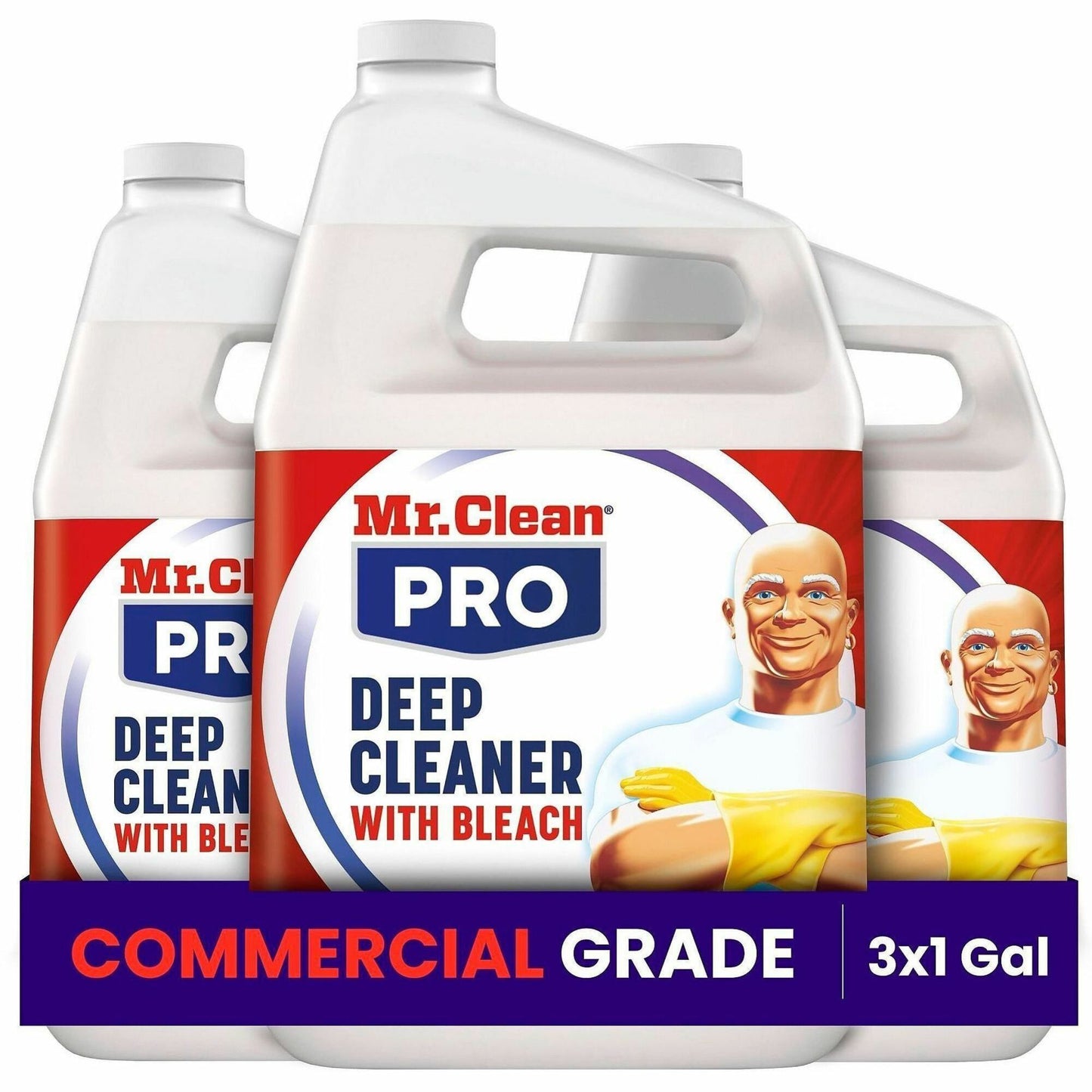 Mr. Clean PRO Deep Cleaner with Bleach, 128 fl oz, 3/Carton (PGC25676)