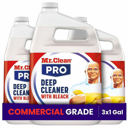 Mr. Clean PRO Deep Cleaner with Bleach, 128 fl oz, 3/Carton (PGC25676)