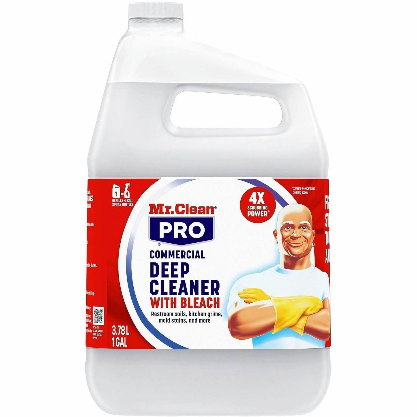 Mr. Clean PRO Deep Cleaner with Bleach, 128 fl oz, 3/Carton (PGC25676)