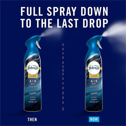 Febreze Air Mist Air Freshener Spray, 8.1 fl oz, Warm Ocean Breeze, 6/Carton (PGC19940)
