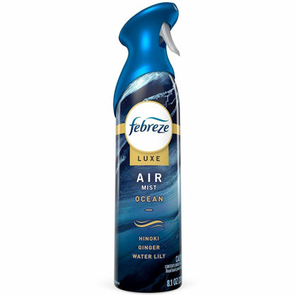 Febreze Air Mist Air Freshener Spray, 8.1 fl oz, Warm Ocean Breeze, 6/Carton (PGC19940)