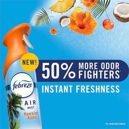 Febreze Heavy-Duty Air Freshener Spray, 8.1 fl oz, Crisp Clean, 3/Pack, 4/Carton (PGC20561)