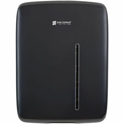 San Jamar Timeless Folded Paper Towel Dispenser, C Fold, Multifold Dispenser (SJMT1500BK)