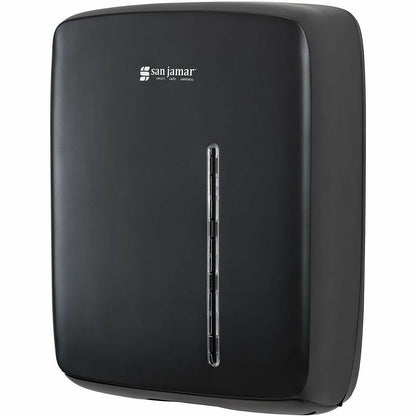 San Jamar Timeless Folded Paper Towel Dispenser, C Fold, Multifold Dispenser (SJMT1500BK)