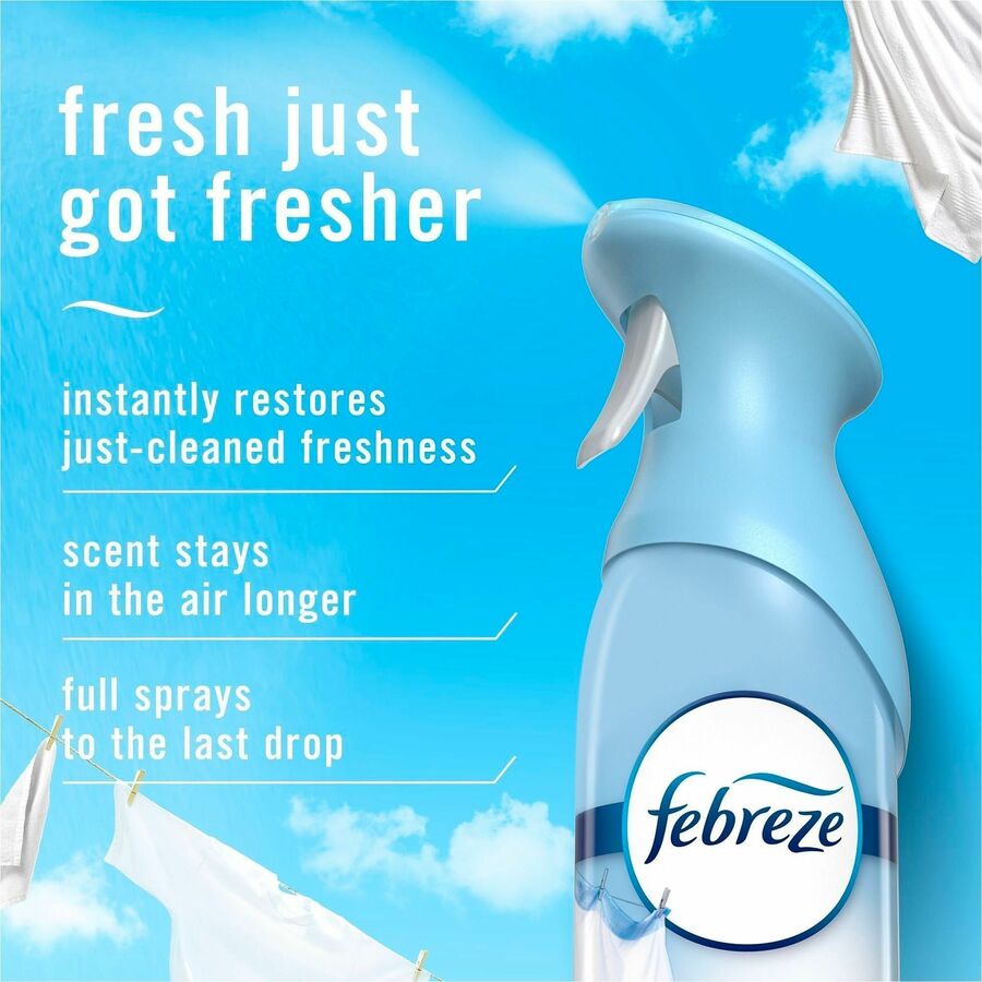 Febreze Air Mist Air Freshener Spray, 8.1 fl oz, Linen & Sky, 2/Pack, 3/Carton (PGC20410)