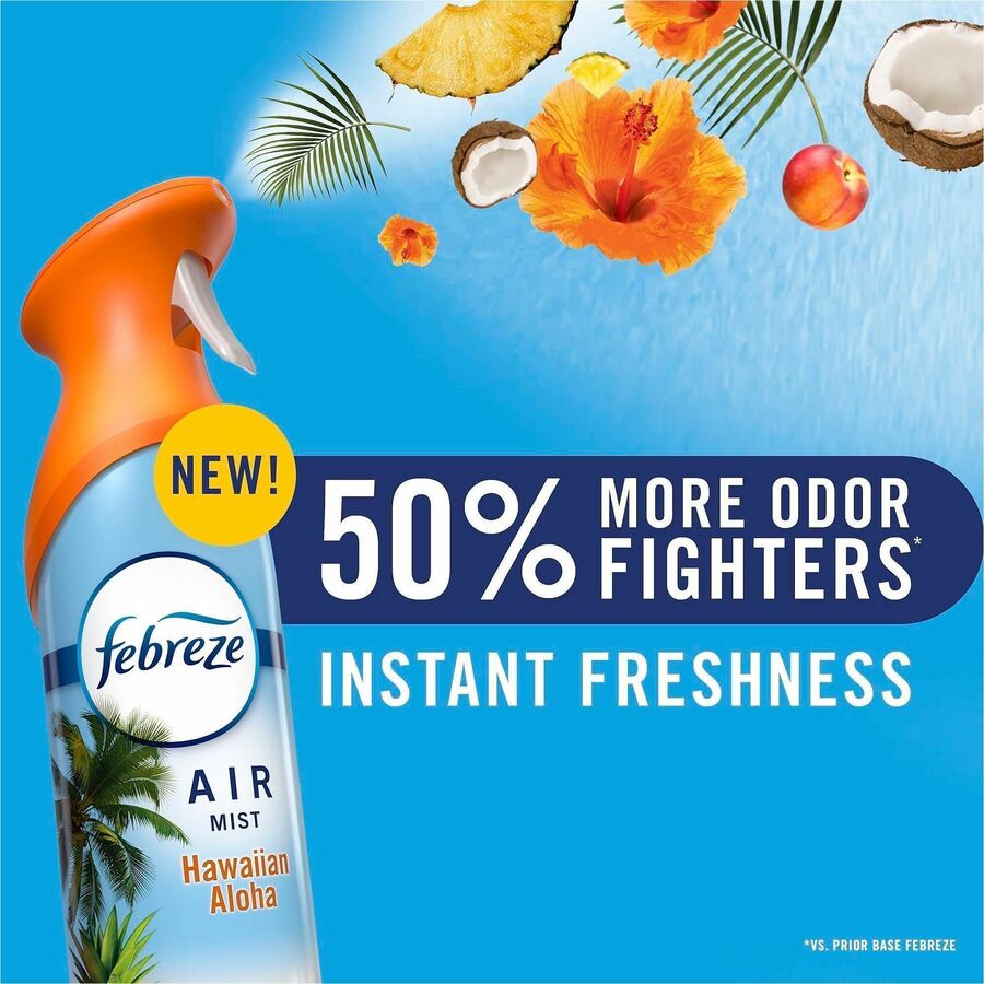 Febreze Heavy-Duty Air Freshener Spray, 8.1 fl oz, Crisp Clean, 2/Pack (PGC20429)