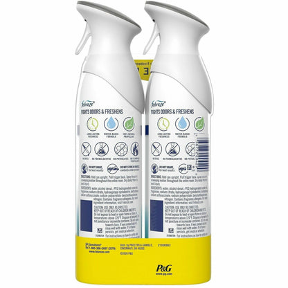 Febreze Heavy-Duty Air Freshener Spray, 8.1 fl oz, Crisp Clean, 2/Pack (PGC20429)