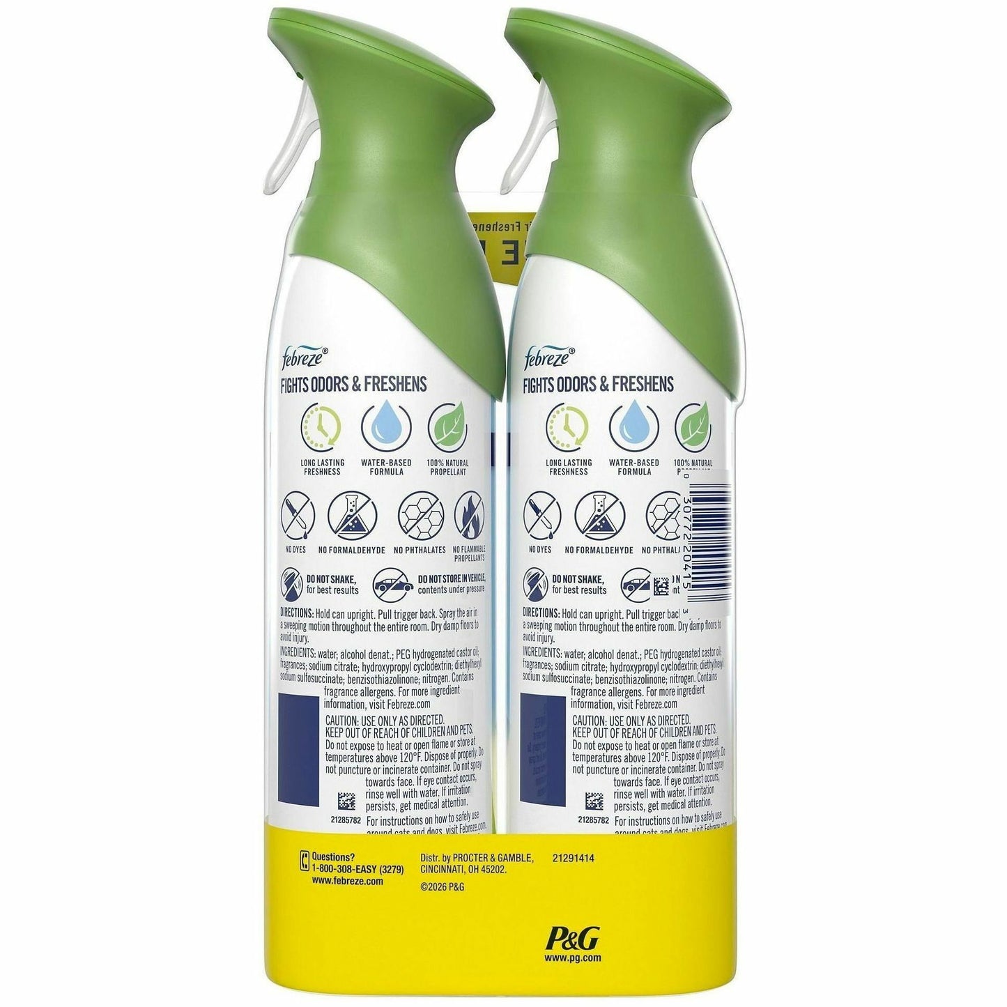 Febreze Air Mist Air Freshener Spray, 8.1 fl oz, Gain Original, 2/Pack, 3/Carton (PGC20415)