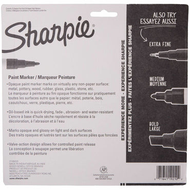 Sharpie Oil-Based Paint Markers, Assorted Ink, Erasable, School, Project, Glass, 8/Pack (SAN2144007)
