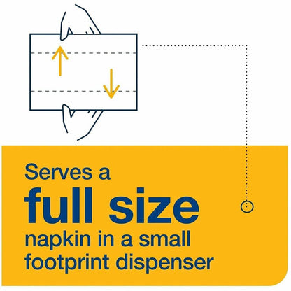 TORK Xpressnap Fit Dispenser Napkins, 2 Ply, Multifold, 6.50" x 8.40", White, 720 Napkins/Pack, 6/Carton (TRK800700)