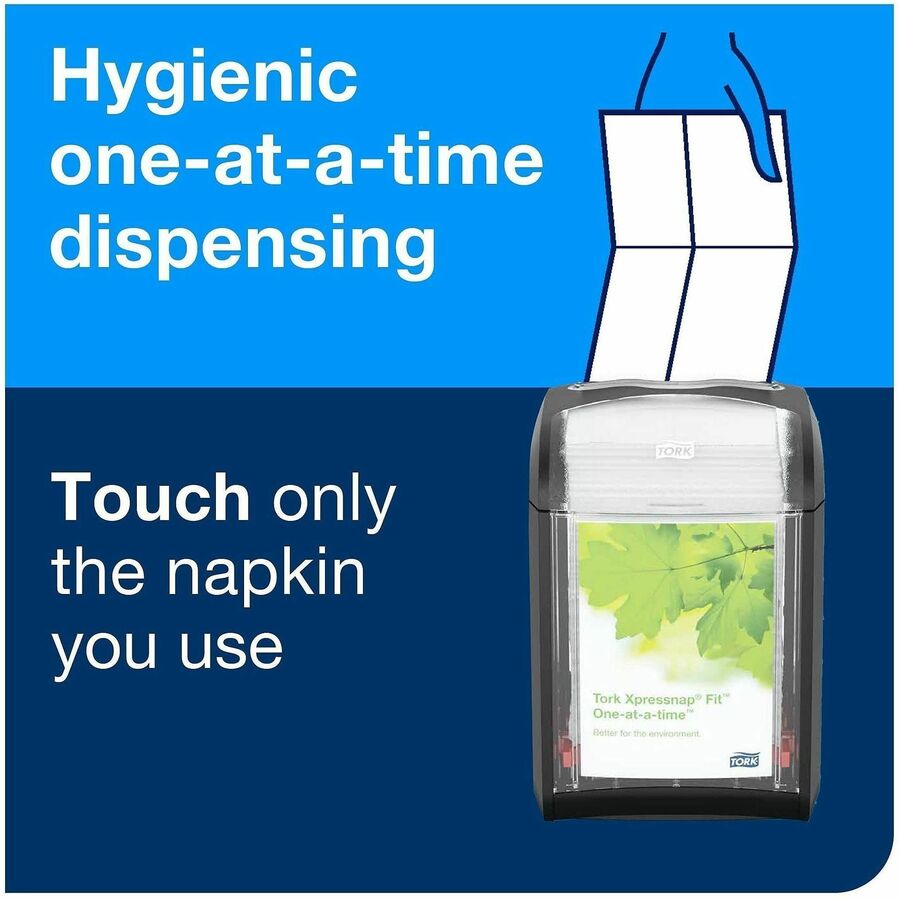 TORK Xpressnap Fit Dispenser Napkins, 2 Ply, Multifold, 6.50" x 8.40", Natural, 720 Napkins/Pack, 6/Carton (TRK806700)