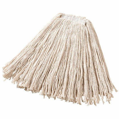 Rubbermaid Commercial 24 oz Duro Pro Cut-End Cotton Mop, 7" x 5.5", Cut Ends, Absorbent, 4-ply, Cotton, White, 1.35 lb  (RCPF118WH00)