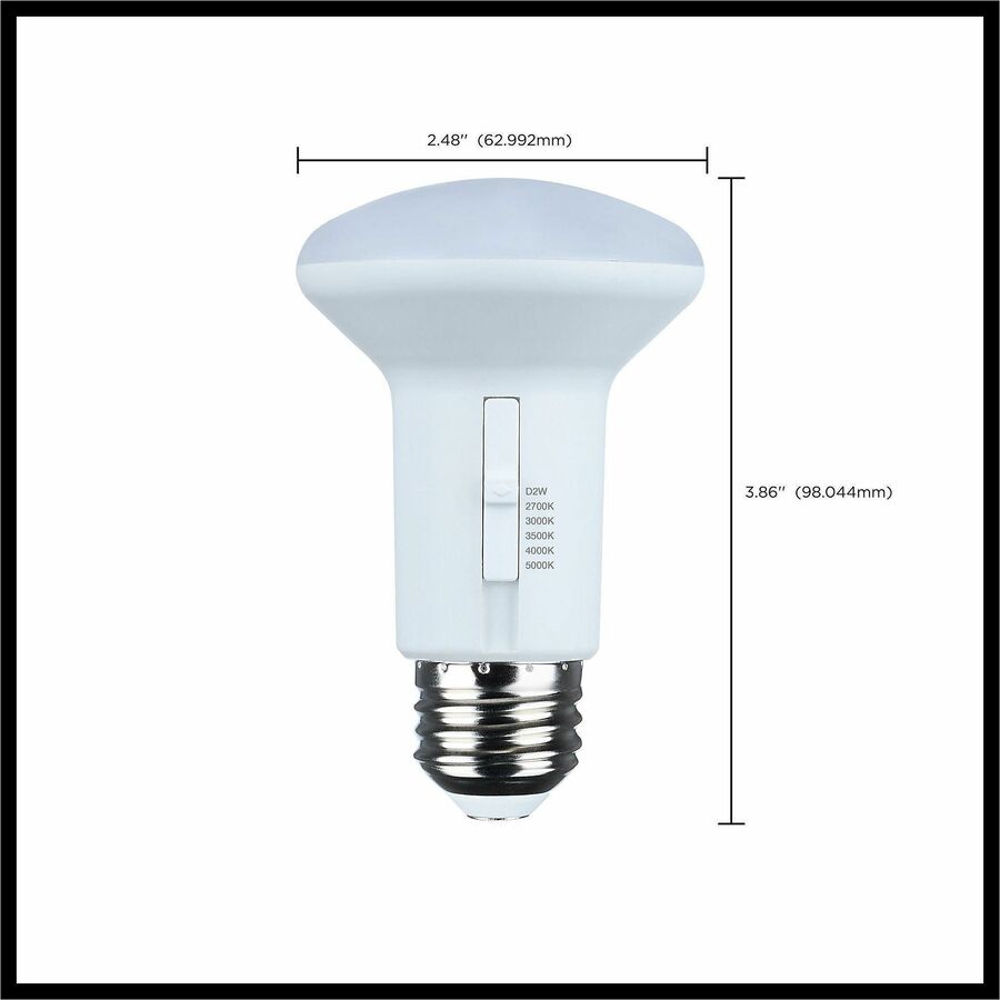 Satco LED R20 Reflector Bulbs, 5.80 W, 50 W Incandescent Equivalent Wattage (SDNS11782)