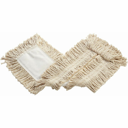 Rubbermaid Commercial Cut-End Disposable Cotton Dust Mop, 5" x 24", Disposable, White (RCPL253WH00)