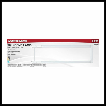Satco LED Filament U-Bend Bulb, 12/Carton (SDNS18413)