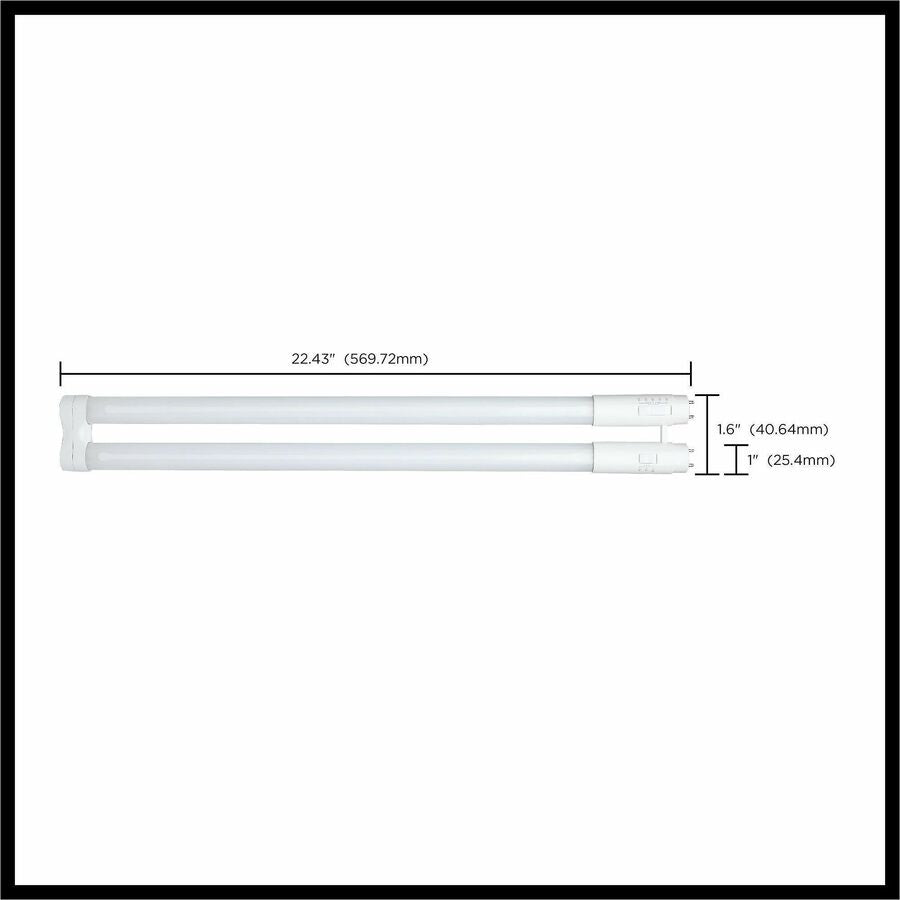 Satco LED Filament U-Bend Bulb, 15 W, 50 W Incandescent Equivalent Wattage, 12/Carton (SDNS18414)