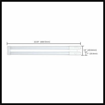 Satco LED Filament U-Bend Bulb, 15 W, 50 W Incandescent Equivalent Wattage, 12/Carton (SDNS18414)