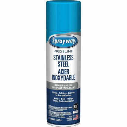 Sprayway Oil-Based Stainless Steel Cleaner, 15 fl oz, 12/Carton (CGCSW841)