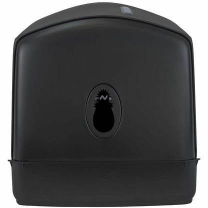 San Jamar Timeless Centerpull Towel Dispenser, Center Pull Dispenser, 12.7" x 9" x 8.8", Plastic, Black (SJMT600BK)
