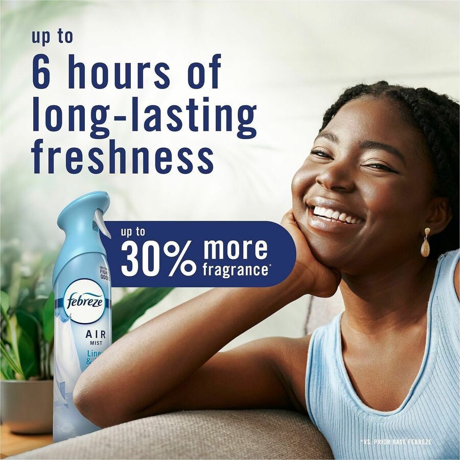 Febreze Air Mist Air Freshener Spray, 8.1 fl oz, Warm Ocean Breeze, 4/Carton (PGC20554)