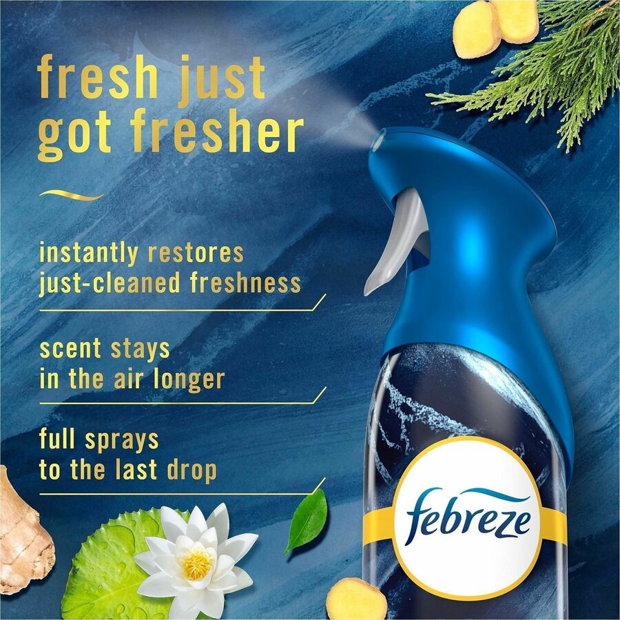 Febreze Air Mist Air Freshener Spray, 8.1 fl oz, Warm Ocean Breeze, 4/Carton (PGC20554)