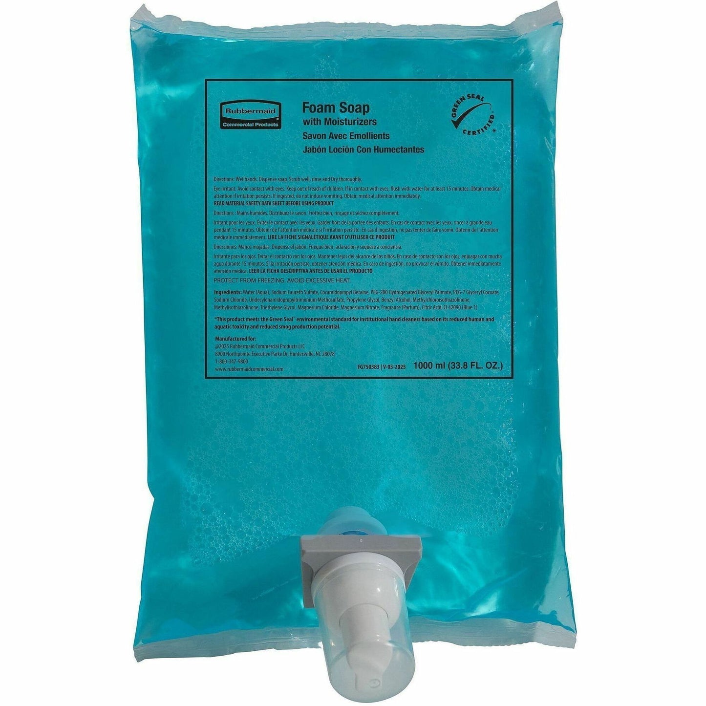 Rubbermaid Commercial Moisturizing Hand Soap Refill, 1.06 quart, (RCP750383EA)