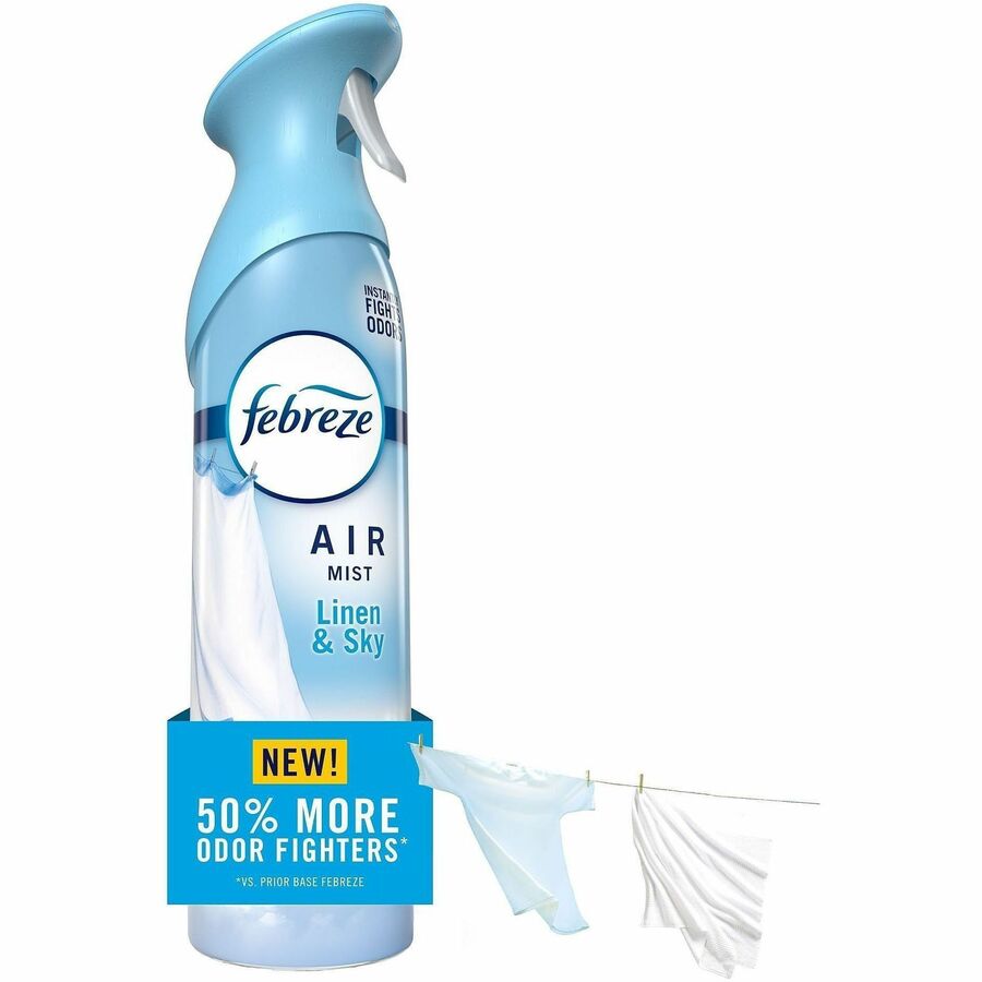 Febreze Air Mist Air Freshener Spray, 8.1 fl oz, Linen & Sky, 6/Carton (PGC19938CT)