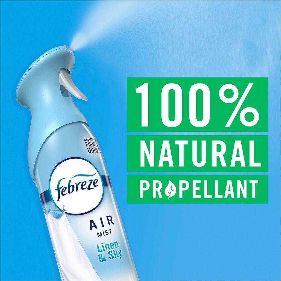 Febreze Air Mist Air Freshener Spray, 8.1 fl oz, Linen & Sky, 6/Carton (PGC19938CT)