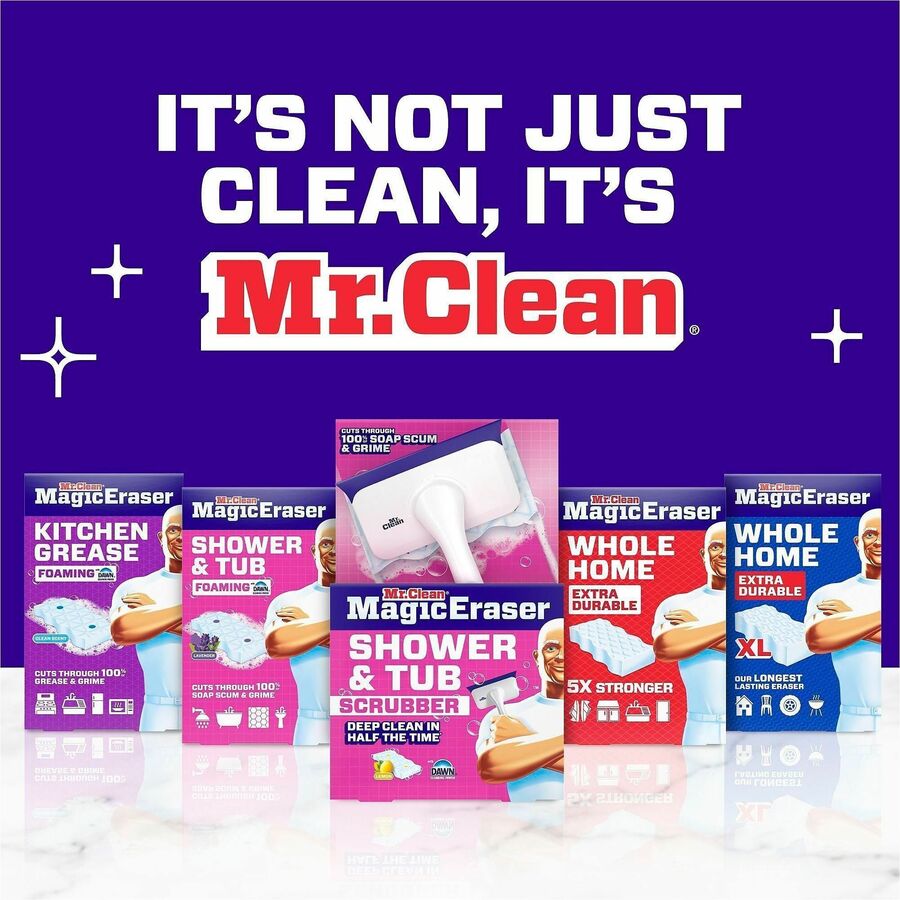 Mr. Clean Magic Eraser Extra-Durable Whole Home, 5/Box, White (PGC22875)