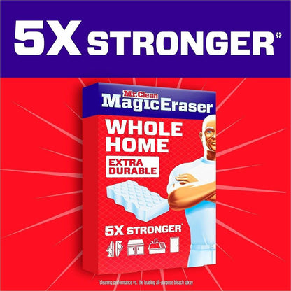 Mr. Clean Magic Eraser Extra-Durable Whole Home, 0.9" x 4.6" x 2.2", 5/Box, 4/Carton (PGC22875CT)