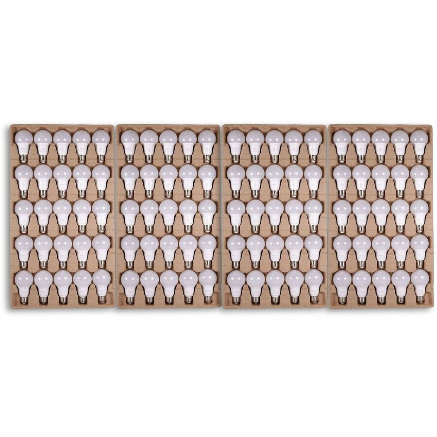 Satco A19 LED Non-Dimmable Bulbs, 100/Carton (SDNS11413)