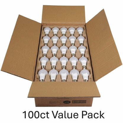 Satco A19 LED Non-Dimmable Bulbs, 100/Carton (SDNS11413)