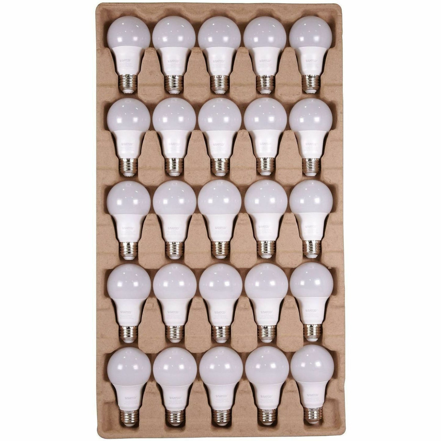 Satco A19 LED Non-Dimmable Bulbs, 100/Carton (SDNS11413)