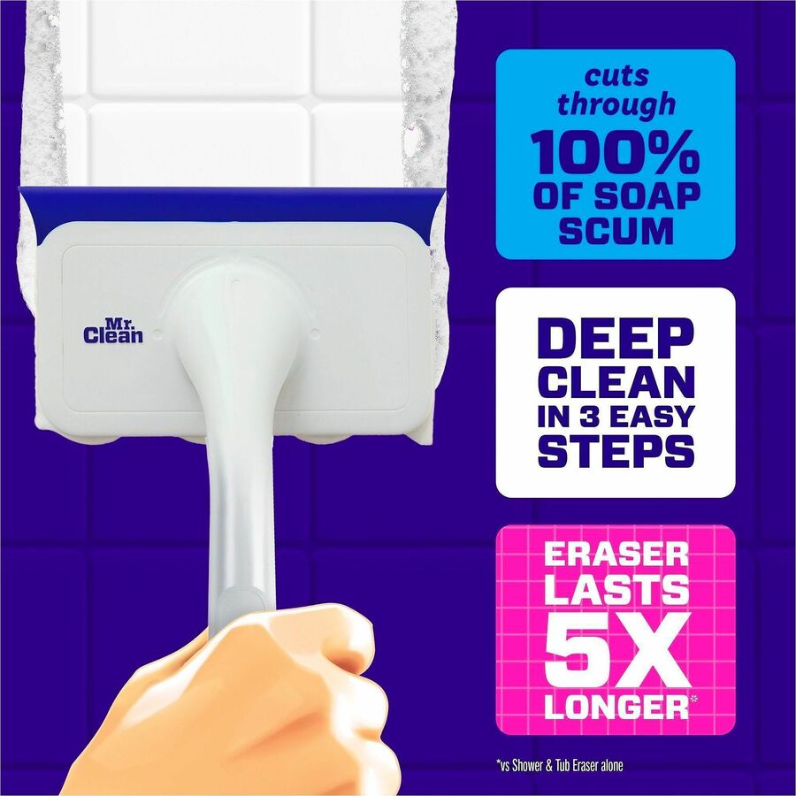 Mr. Clean Shower and Tub Scrubber, 8/Carton (PGC22145)
