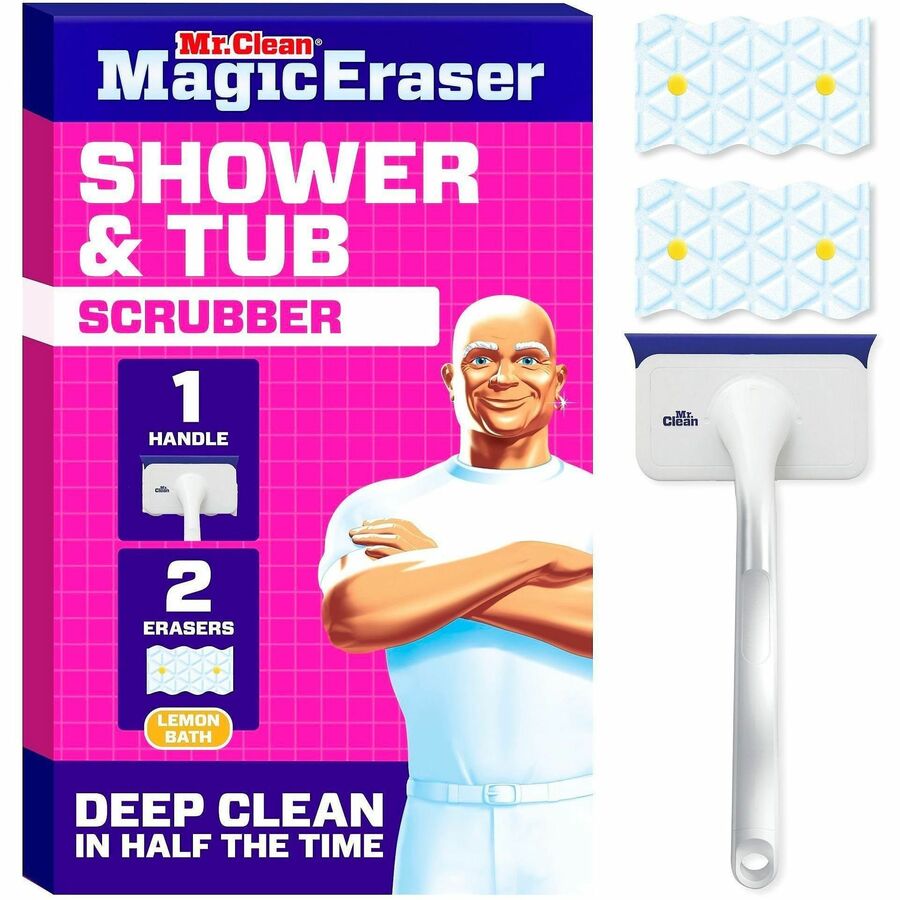 Mr. Clean Shower and Tub Scrubber, 8/Carton (PGC22145)