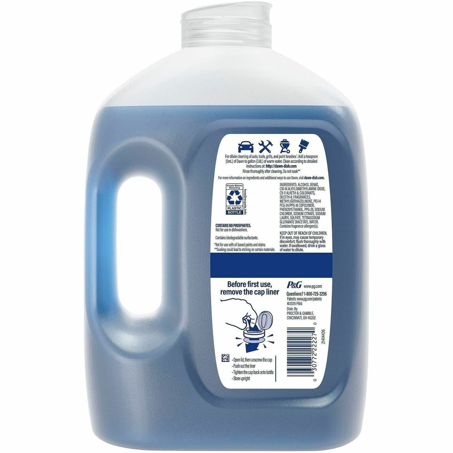 Dawn Platinum Dishwashing Soap, 51.5 fl oz, Fresh Rain Scent, 2/Carton (PGC24496)