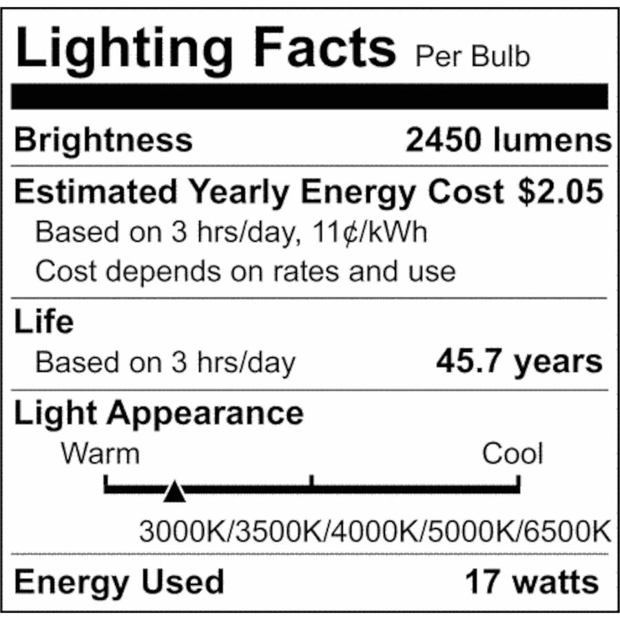 Satco LED Type-A T8 Tube Bulbs, 17 W, 2600 lm, 25/Carton (SDNS21919)