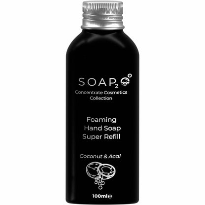 SOAP2O Coconut Hand Soap, Coconut Scent, 3.38 fl oz, 4/Box (SOAS2OAB100)